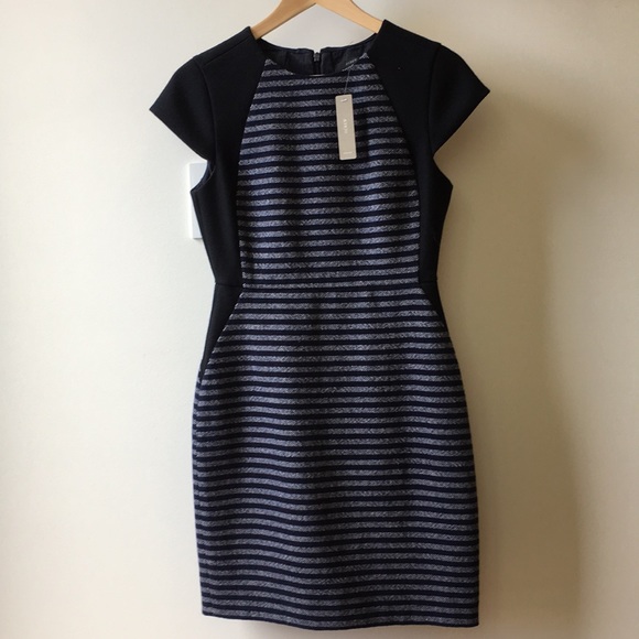 J Crew stripe tweed dress, NWT, size 2P - Picture 1 of 7